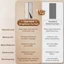 Upgrade Magnetic Insulated Door CurtainThermal Door Cover for Winter Made of Graphene and Cotton Fill Fit 36x82inch Door Screen Door Itself Size 38x84inch Curtains, Insulated Door Curtain for Doors