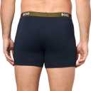 BOSS Men's 3-pack Multi Color Bold Logo Boxer Briefs (L)