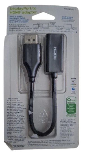 Display Port to HDMI Adapter - BLACK (2 Pack)