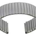 NYSW NEW YORK STANDARD WATCH CO. Stainless Steel Stretch Watch Band for 18mm Lugs - Radial Expansion, No Buckle, Sleek Metal Finish (20mm)
