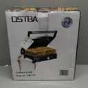 OSTBA Panini Press Grill Indoor Sandwich Maker with Temperature Setting, 4 Slice Large Non-stick Versatile Grill, Opens 180 Degrees to Fit Any Type or Size of Food, Removable Drip Tray, 1200 W