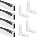 Prime-Line PL 7812 Aluminum Screen Frame Kit, 5/16 Inch x 3/4 Inch x 36 Inch, White (1 Kit)