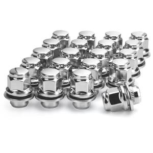12mmX1.5 Mag Lug Nuts Compatible with Toyota Tacoma Camry Corolla 5 Lug Wheel, M12x1.5 OE Style Aftermarket Wheel Nuts fit Highlander RAV4 Prius Stock Rim, 20pcs Alloy Steel Nuts Replace Factory Nuts