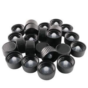 24pcs Black Boston Bottle Cap 20 Tooth Phenolic Bakelite Lid Polycone Caps (ID 20mm, OD 23mm)