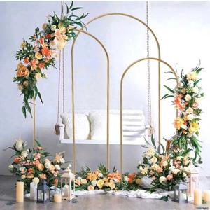 Set of 3 Metal Wedding Arch Backdrop Stand, Arch Backdrop Stand for Wedding, Birthday Party Ceremony Anniversary Celebration Graduation Decoration Door Arch Frame