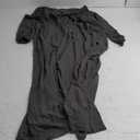 Women's Muslim Dress Two Pieces Set Islamic Prayer Abaya Modest Solid Color Muslim Outfits (Medium, Gray Abaya and Gray Hijab)