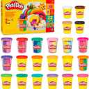 Play-Doh 22 Pack Ultimate Color Variety, Bulk Assorted Colors, 2 & 4 Ounce Modeling Compound Cans, Kids Arts & Crafts, Preschool Toys for 2 Year Old Girls & Boys & Up 