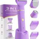 Electric Bikini Trimmer for Women - Tiovara Cordless Electric Razors,Wet Dry Shaver Groomer with USB Charge Dock for Bikini Underarm Leg Arm Body Face Silk Skin