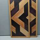 Aztec Wall Decor Set – Wooden Western Wall Art, Framed Boho Rustic Native American Wall Hangings, Vintage Navajo Tribal Decorations for Modern Bedroom or Country Living Room 20.86*9.84*0.59in