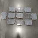 M MCIRCO 10-Pack,30 Oz Glass Meal Prep Containers 2 Compartments Airtight Lunch Bento Boxes with Lids, Glass Food Storage Containers, Microwave, Oven, Freezer and Dishwasher