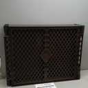 MyPet 8-Panel Petyard Passage: 6.5 ft. Wide 26 in. Tall Brown Freestanding Customizable Folding Pet Enclosure with Lockable Pet Door; Indoor/Outdoor Puppy Playpen Made in USA (Espresso)