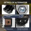 104211-3910 High Output Alternator 135A 12V Compatible with Honda Civic 2016 2017 2018 2019 2020 2021 2022 L4 2.0L,Replacement 31100-5BA-A01RM