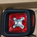 FIONE Tail Light Assembly Compatible with Jeep Renegade 2015-2022 Black Bezel Taillight Rear Lamp Right Passenger Side RH