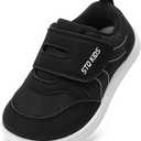 Toddler Wide Toe Box Barefoot Shoes Boys Girls Sneakers Kids Tennis Shoes Preschool Non Slip Lightweight Comfortable First Walking Shoes Running Outdoor Activities T6