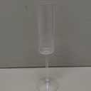 Ciaell 24 Pack Plastic Champagne Flutes - 6oz Ribbed Disposable Champagne Glasses - Clear Vintage Mimosa Glasses with Long Stem, Elegant for Weddings, Birthdays, Party