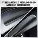 GearUp Dashboard Cover Wrap and Air Vent Cover Compatible with Tesla Model 3 Highland 2024+ & Model y Juniper 2025+(Matte Carbon Fiber)