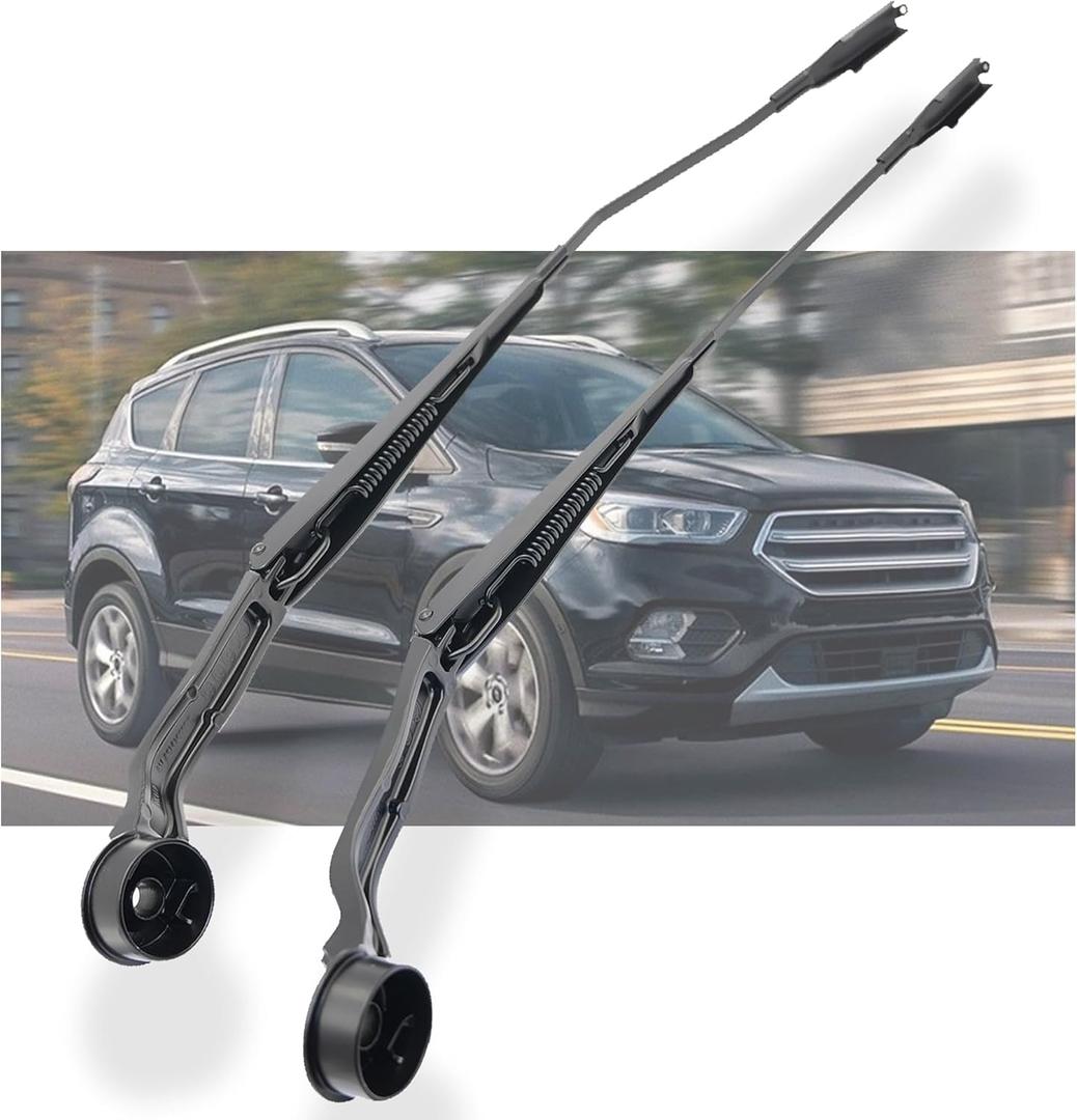 1 Pair Front Windshield Wiper Arm Kit Noiseless Fits Compatible with Ford Escape 2013-2019 Replaces OE CJ5Z17527A CJ5Z17527B 43513 Left and Right
