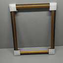 FOLKOR Canvas Frame for 16x20 Paintings, Finished Antique Ornate Frame for Landscape Portrait, Black and Gold Wood Frame for Home Office Gallery Wall Decor (No Plexiglass & Backing Board)