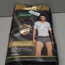 Depend Real Fit Adult Diapers, Incontinence Underwear for Men, Disposable, Maximum Absorbency, Small/Medium, Grey, 22 Count