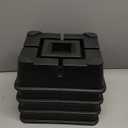 4 Pcs RV Trailer Jack Block, RV Stabilizer Blocks Supports up to 30000 Lbs, Square Stabilizer Plate for Travel Trailers, Tongue Jacks, Post, Foot