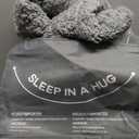 Weighted Blanket for Adults Twin Size 15 lbs, Dual Sided Soft Fuzzy Jacquard Sherpa Weighted Blankets for Sleeping, Cozy Fluffy Heavy Blanket for Couch Bed Sofa, Grey, 48 x 72 inches