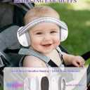 Baby Headphones for Noise, 2-in-1 Baby Ear Muffs Noise Protection for Ages 0-48 Months