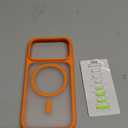 TORRAS Magnetic Shockproof for iPhone 17 Pro Case, Compatible with MagSafe, Military-Grade Drop Protection, Camera Control, DIY Button, Slim Translucent Phone Case for iPhone 17 Pro, Orange