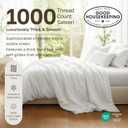 California Design Den King Size Sheets Set - 1000 Thread Count Sateen, Thick and Natural 100% Cotton King Bed Sheets, Deep Pockets, Durable Bedding Set - White
