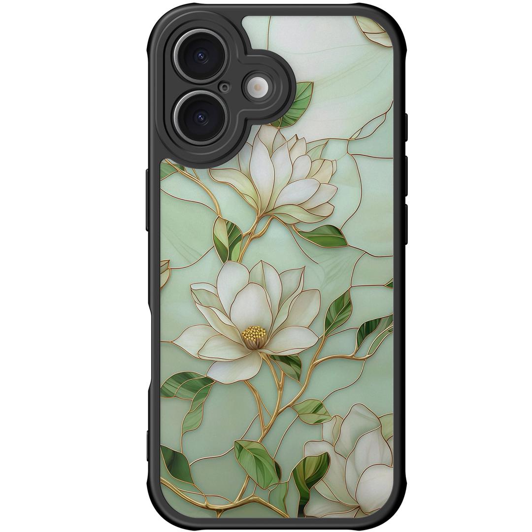 DEENAKIN for iPhone 17 Case Cute, Translucent Matte Floral Cover