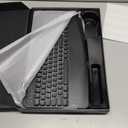 SABLUTE Wireless Keyboard and Mouse Combo, Rechargeable 4000mAh Light up Quiet Keyboard with Wrist Rest & Phone Holder, Ergonomic Silent Typing for PC/Mac/Laptop/Windows/Chrome OS (Black)