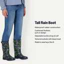 Amazon Essentials Women's Waterproof Tall Rain Boot with Adjustable Buckle, Size US 8