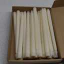 Treela 24 Pcs Flameless Taper Candles Battery Operated Bulk Fake 11 Inch Candles Light LED Candlesticks Flickering Tapered for Wedding Halloween Christmas Decoration(Ivory,Basic)