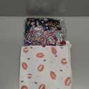 AWAYTR Women's Long Head Wraps Bands - 3PCS Chiffon Criss Cross Headbands for Long Thick Hair (Cashews, Navy, Red, Black)