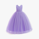 Flower Girl Dresses Kids Tulle Formal Ball Gown Wedding Bridesmaid Princess Pageant Birthday Party Dress, 11 Y