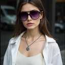 Square Aviator Sunglasses For Women,Trendy Polarized Sunglasses For Women,Ladies Sun glasses Polarized Uv Protection