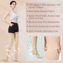 Medical Compression Stockings for Women and Men, 20-30 mmHg Thigh High Compression Socks, Closed Toe Graduated Compression Hoses, Long Circulation Pressure Stockings for Varicose Veins, Edema, XXL