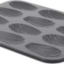 De Buyer Nonstick Madeleines Mold - Bake Up to 12 Perfectly Crisp Madeleines - Easy to Use & Clean