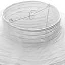 18 White Round Paper Lantern, Rice Paper Lamp Shade, Hanging Paper Lamp Paper Lantern Lamps (White-18inch-2PCS)