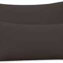 2-Pack Stretch Pillow Cases - Jersey Knit & Ultra Soft Envelope Closure Pillowcases T-Shirt Like Microfiber Blend - Suitable for 20x36/ 20x40 King Size Set of 2, Brown