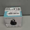 Spotlights Indoor, Wireless Uplighting Indoor with Remote Dimmable, Rechargeable Picture Lights, 350 Rotate, Battery Powered Spot Light for Artwork Christmas Tree Plant Painting (1 Pack, Black)