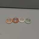 Tommee Tippee Breast-Like Pacifier, 0-6 Months, Symmetrical Design, Natural Breast-Like Baglet, BPA-Free Binkies, Rose/Green/Cream, Pack of 4