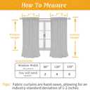 LAMIT 48 Inch Length Linen Curtains 2 Panels, Light Green Soft Faux Linen Light Filtering Panels Rod Pocket Boho Neutral Drapes for Short Windows/Cafe, 42 x 48 Inch