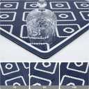 SUEH DESIGN Dish Drying Mat, Absorbent Coffee Mat 23.6 x 15.7 in Quick Dry Drying Mats Large Coffee Mat for Coffee Bar Kitchen Countertop, Dark Blue