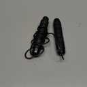 Jump Rope, Tangle-Free Rapid Speed Jumping Rope Cable with Ball Bearings for Women, Men, and Kids, Adjustable Steel Jump Rope with Foam Handles for Home Gym Exercise Fitness Workout Equipment & Slim Body (Black)