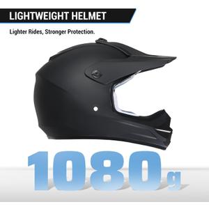Youth Dirt Bike Helmet DOT Certified - Full Face Motorcycle Helmet for Off-Road, ATV, Street Riding M