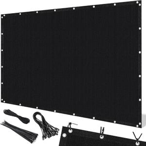 Artpuch 90% Sun Shade Cloth, 8 x 12 FT Pergola Shade Cover Canopy with Grommets, Sun Screen Fabric Tarp for Patio, Outdoor, Garden, Backyard, Black