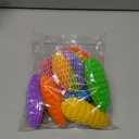 Fidget Worm Toy 8pcs - Multi-color Stress Relief Fidget Toys,Stress Relieving Toy,Resistance Fidget Toys,Anxiety Relief Toys for Kids & Adults,Elastic Mesh Toys (8 Colors Packing) (Small Size3.94in-8pc / 8colors)