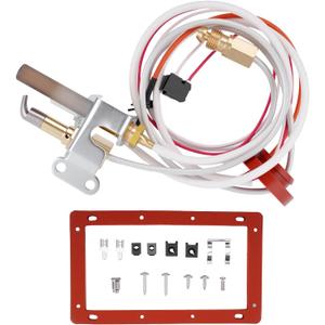 Pilot Burner Assembly Replacement Kit Compatible with Rheem Ruud Richmond Water Heaters, NG with LP Orifice, Aging-Resistant Anti-Corrosion, Replace# SP20824 SP20754 SP21058 SP21059 SP20800