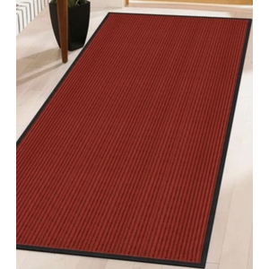 Neiza Front Door Mat Indoor Outdoor Entrance 72"x36", Heavy Duty Ribbed Non Slip Mat, Absorbent Dirt Moisture Trapper Waterproof Rubber Backing Doormats, Low Profile Washable Front Doormat, Red