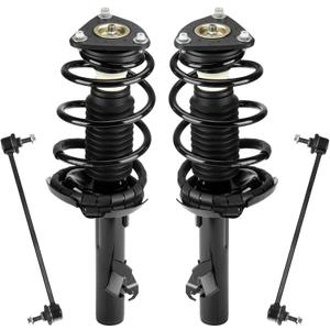 Front Strut Assembly & Sway Bar Links for Mazda 3 2004-2009 Exc. MazdaSpeed, Shock Absorbers Replace 172264 172263 4PCS